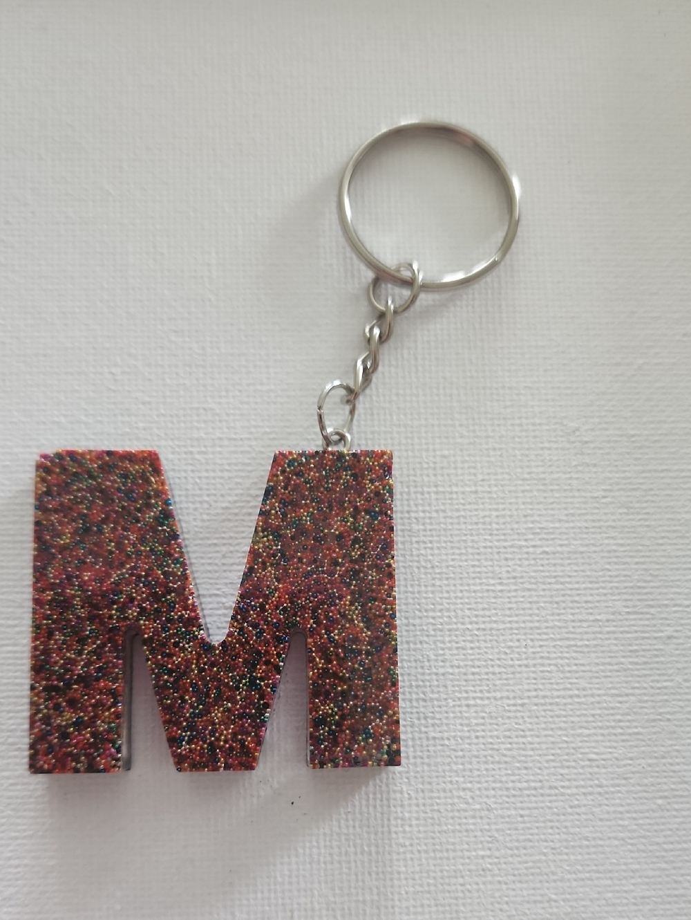 Letter M Keychain -